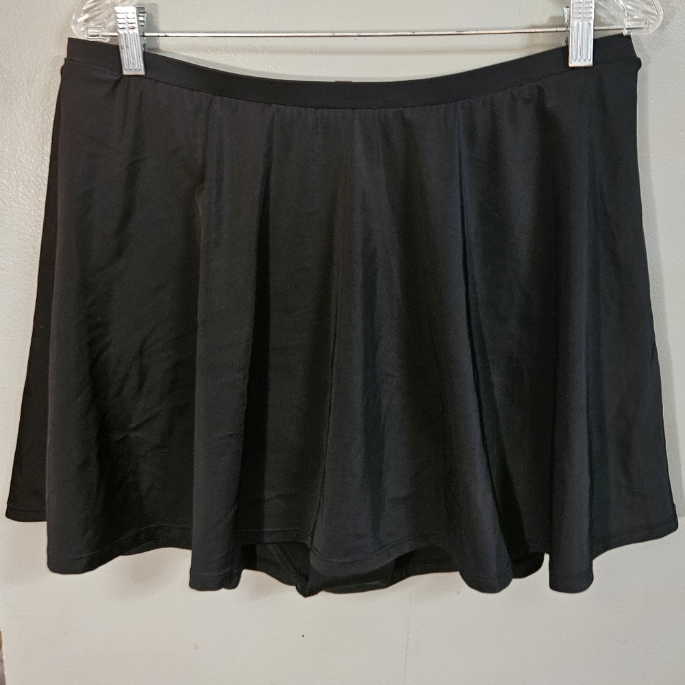 Torrid Black Skater Swim Bottom